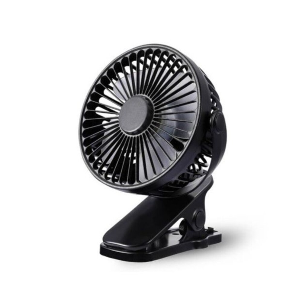 Portable Clip-On Fan USB Rechargeable 360° Rotate Mini Cooling Fan for Desk NEW